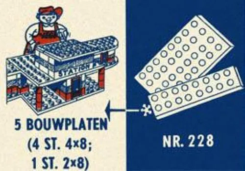 LEGO 228 Plaques 4 x 8 et 2 x 8 - prix et où acheter | Brick Broker
