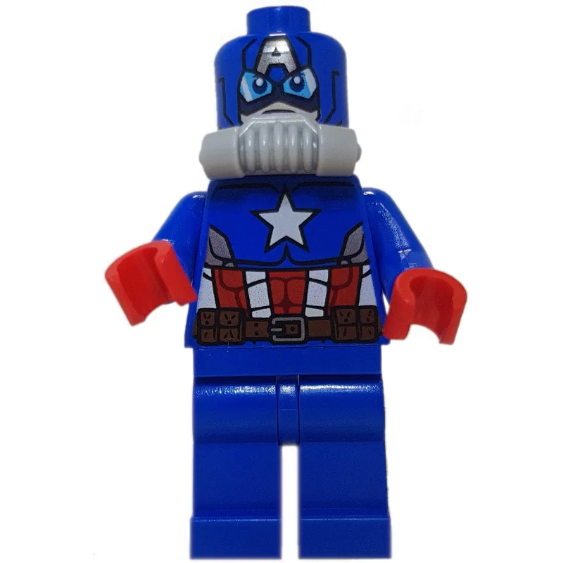 Captain America in Scuba Suit with Printed Ma… — minifigurine LEGO | Brick Broker