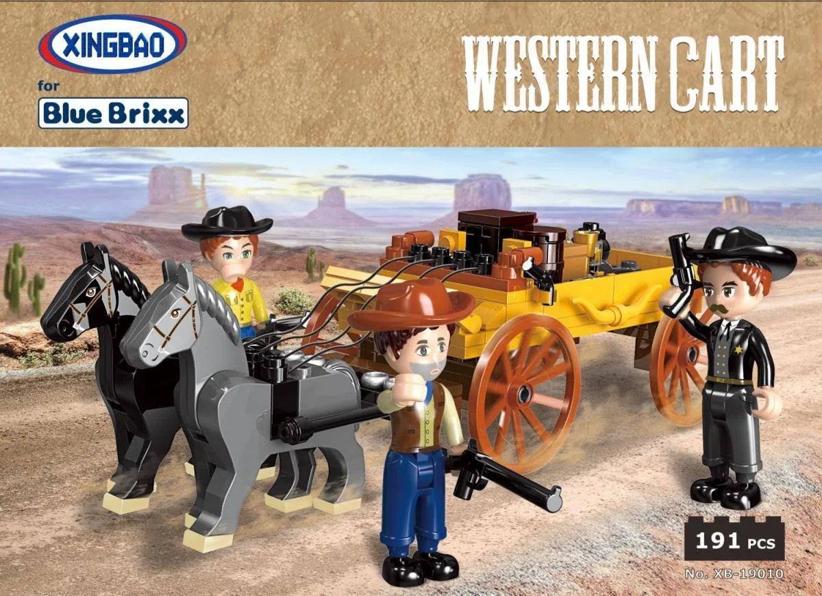 BlueBrixx Chariot de transport occidental (BB-103703) - prix | Brick Broker