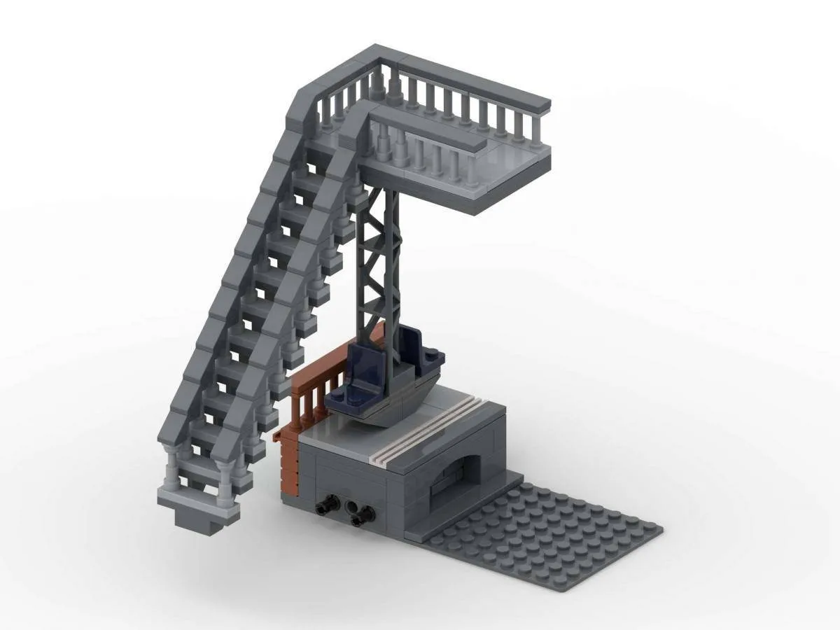 BlueBrixx Gare principale modulaire - Quai fin avec escalier (BB-108427) - prix | Brick Broker