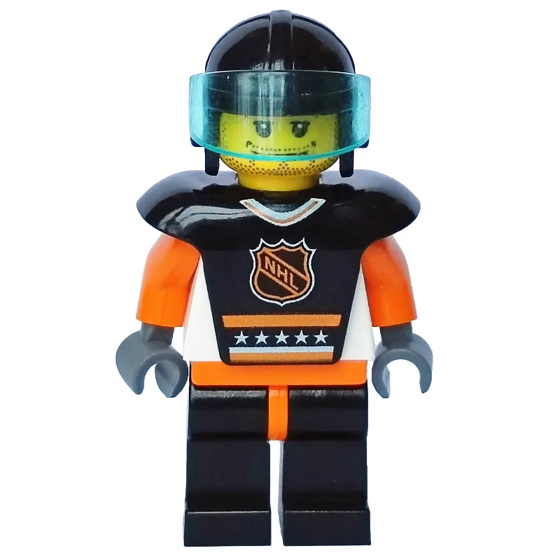 Hockey Player Black Vest #5 — dans quels sets LEGO ? (fig-007184) | Brick Broker