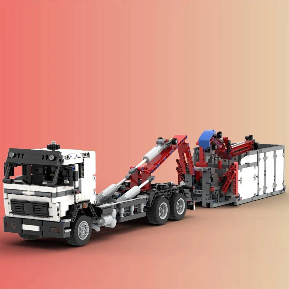 LesDiy OF Hookloader & Crane Container Truck (LESDIY-3417066) - prix | Brick Broker