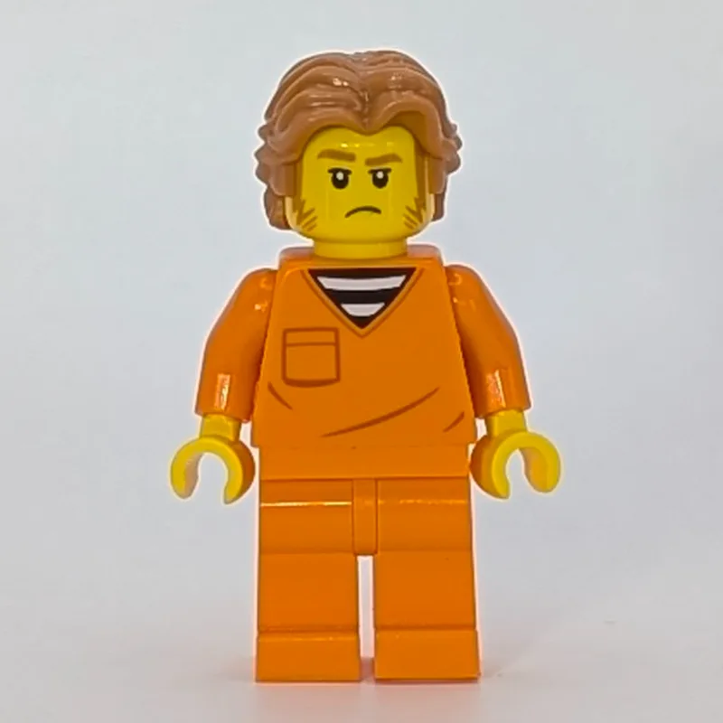 Criminal, Orange Prison Jumpsiut, Medium Noug… — minifigurine LEGO | Brick Broker