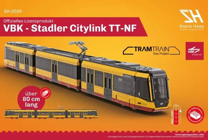Stone Heap Stadler Citylink Tram-Train VBK (SH-2028) - prix | Brick Broker