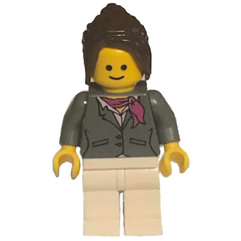 Dark Bluish Grey Torso, White Legs, Dark Brow… — minifigurine LEGO | Brick Broker