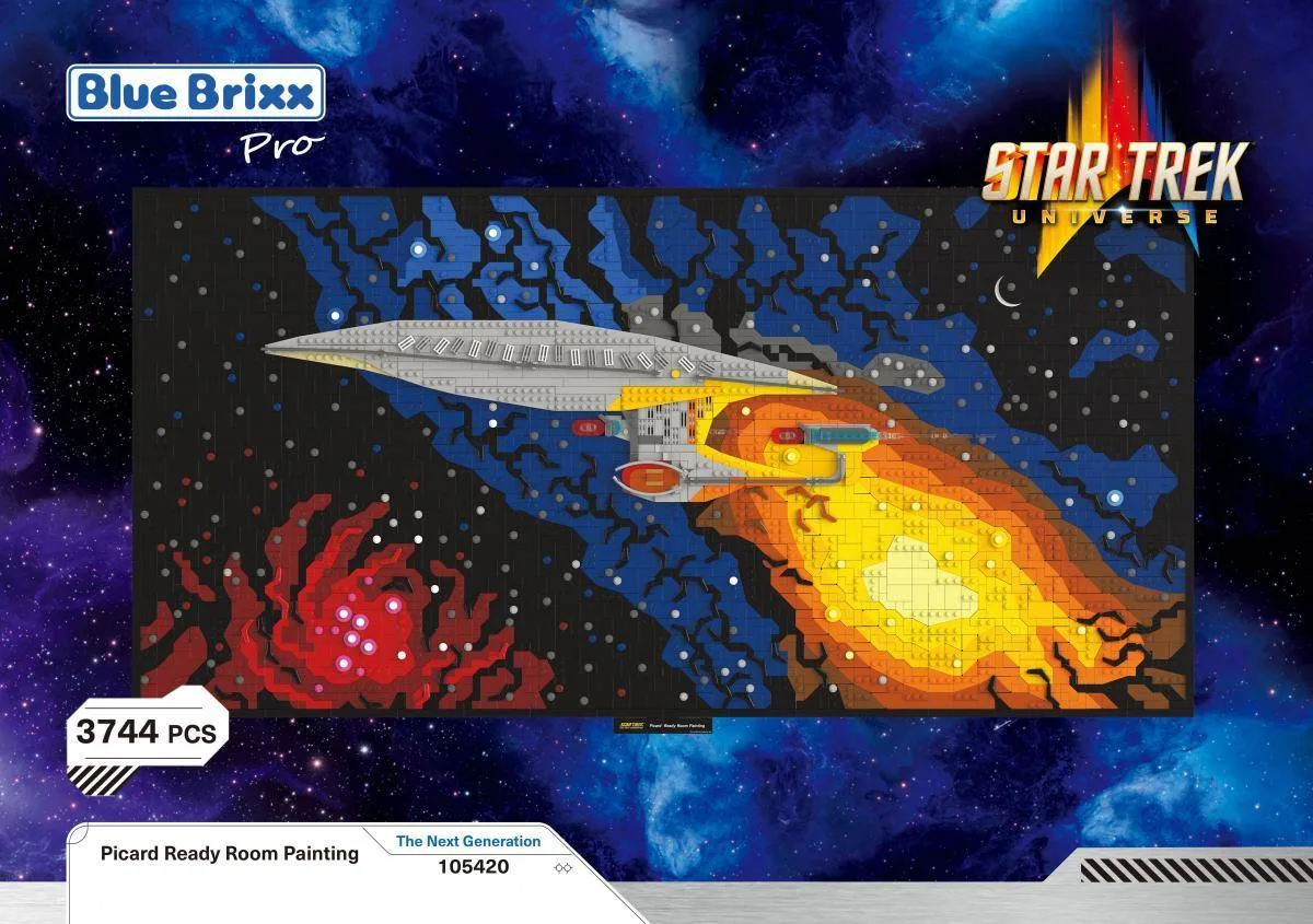 BlueBrixx Salle de peinture du bureau du capitaine Picard (STAR TREK) (BB-105420) - prix | Brick Broker
