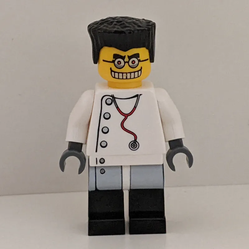 Mad Scientist, Dark Bluish Gray Hands — dans quels sets LEGO ? (fig-007463) | Brick Broker