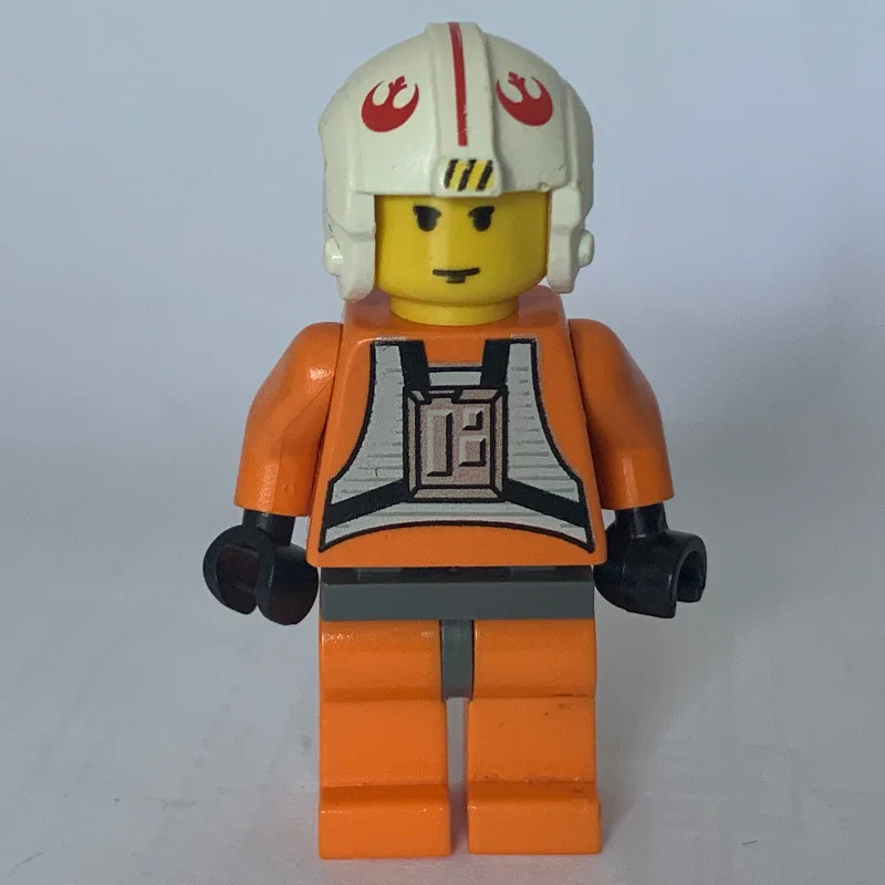 Luke Skywalker, Orange Rebel Pilot Outfit, Ye… — minifigurine LEGO | Brick Broker