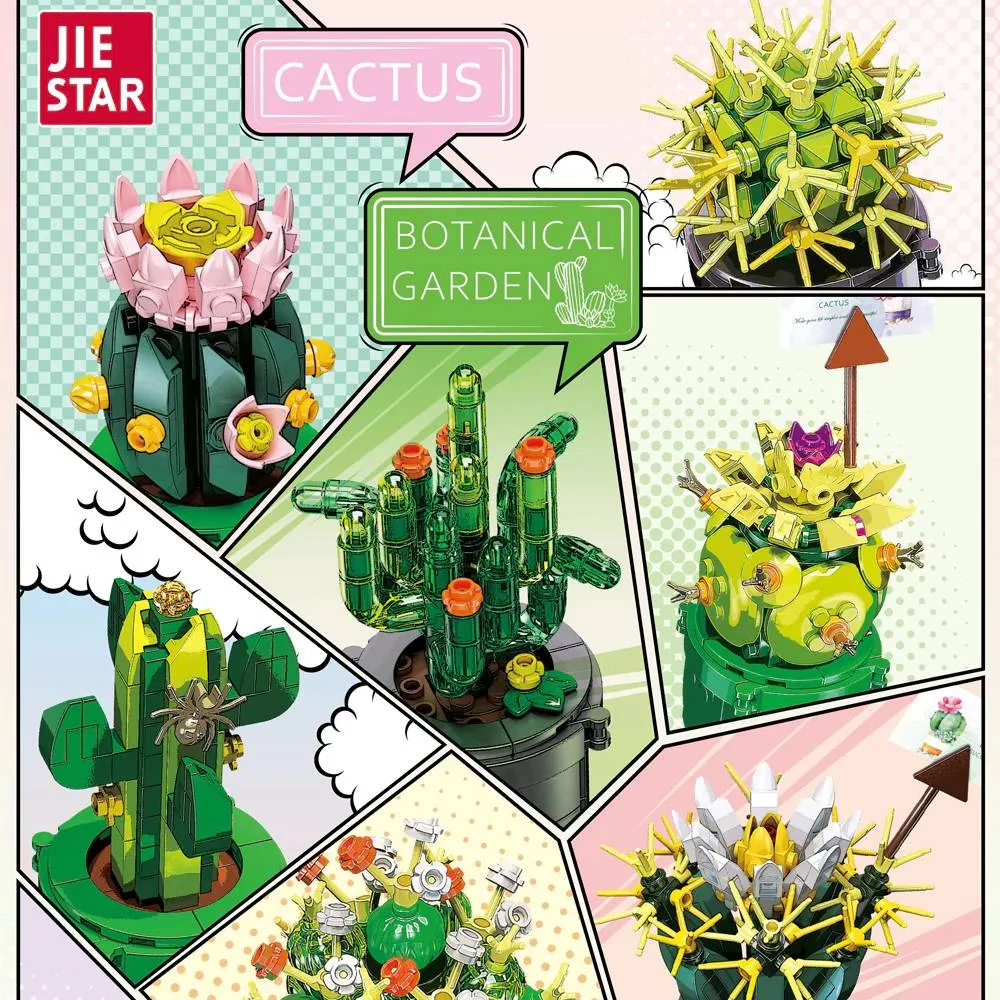 JIESTAR Jardin botanique de cactus (JS-JJ9175) - prix | Brick Broker