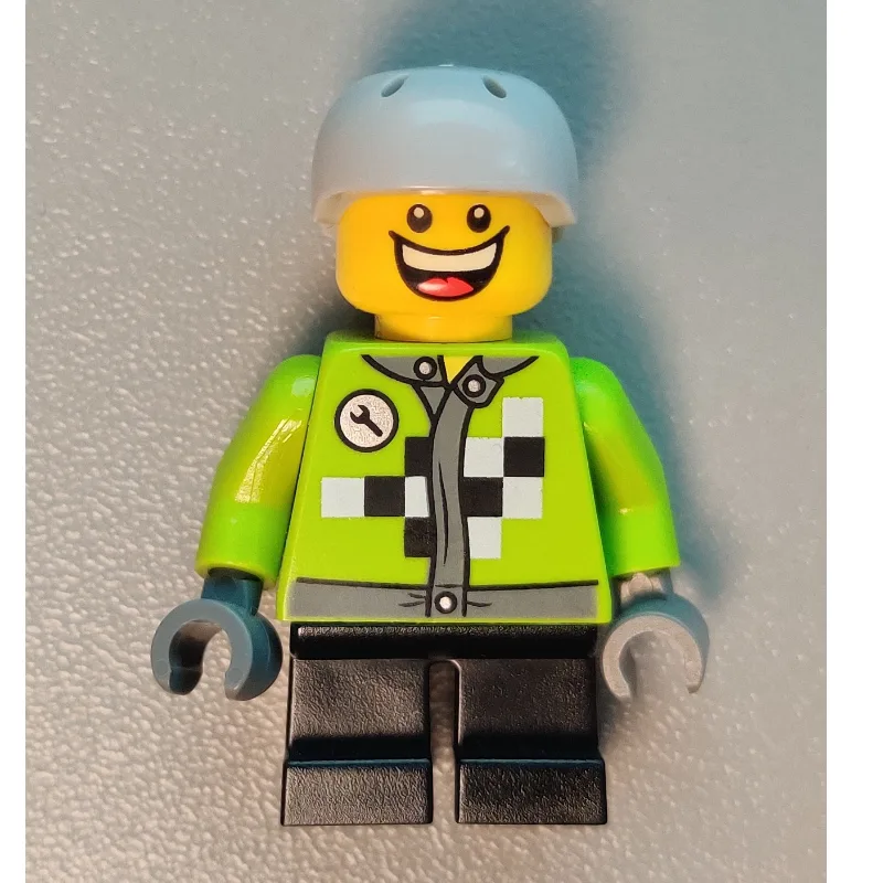 Boy, Lime Jack with Black and White Checks, S… — minifigurine LEGO | Brick Broker