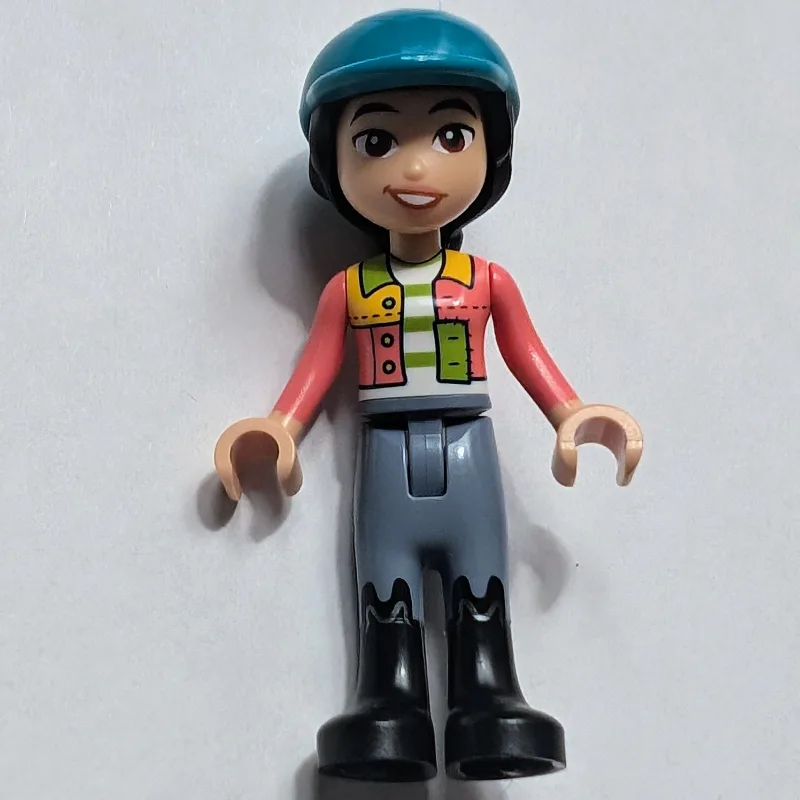 Liann - Lime and Coral Shirt, Sand Blue Pants… — minifigurine LEGO | Brick Broker