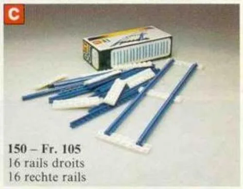 LEGO 150 Rail droit - prix et où acheter | Brick Broker