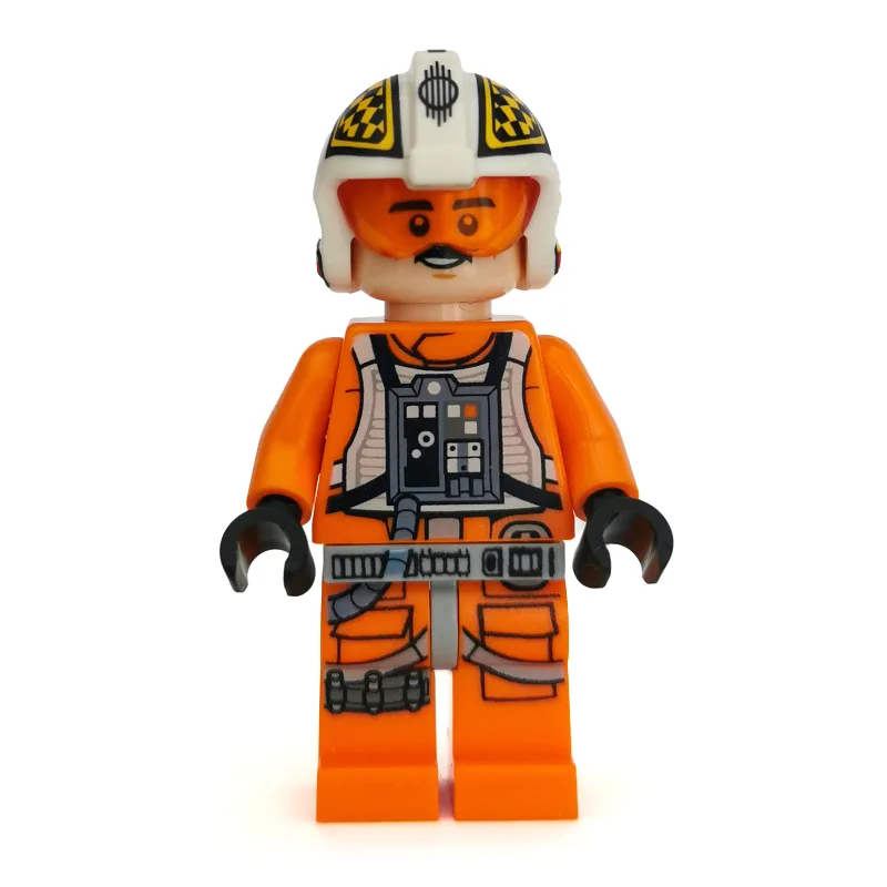 Biggs Darklighter, Helmet with Trans-Yellow V… — minifigurine LEGO | Brick Broker