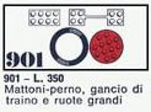 LEGO 901 2 Grandes Roues avec Accessoires - prix | Brick Broker