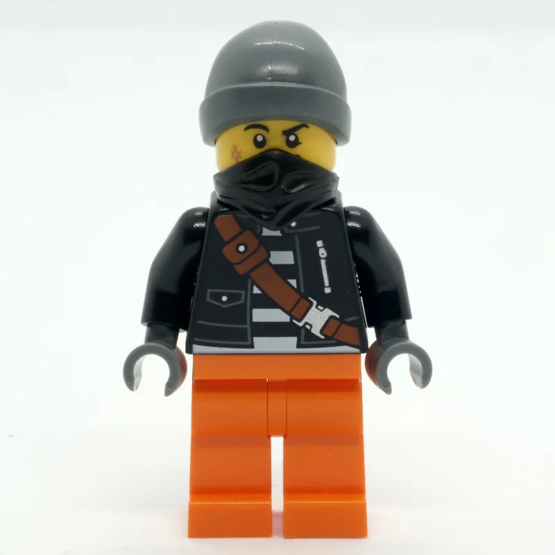 Crook, Black Jacket, Orange Legs, Black Banda… — minifigurine LEGO | Brick Broker