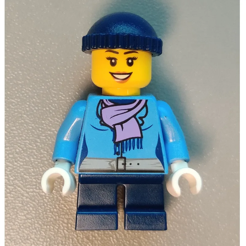 Girl, Medium Blue Jacket with Medium Lavender… — minifigurine LEGO | Brick Broker