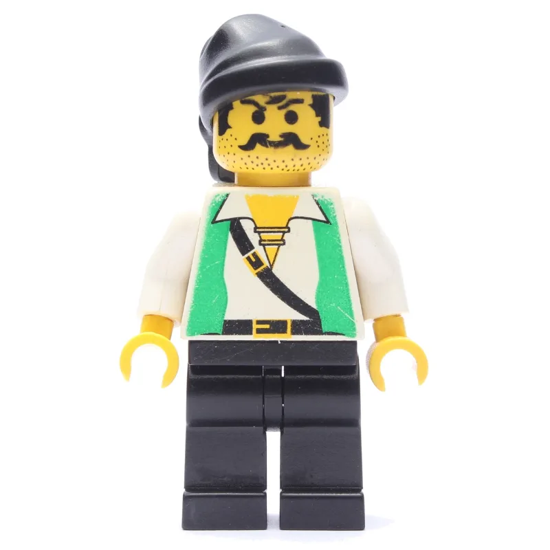Pirate - Green Vest, Black Legs, Black Bandana — minifigurine LEGO | Brick Broker