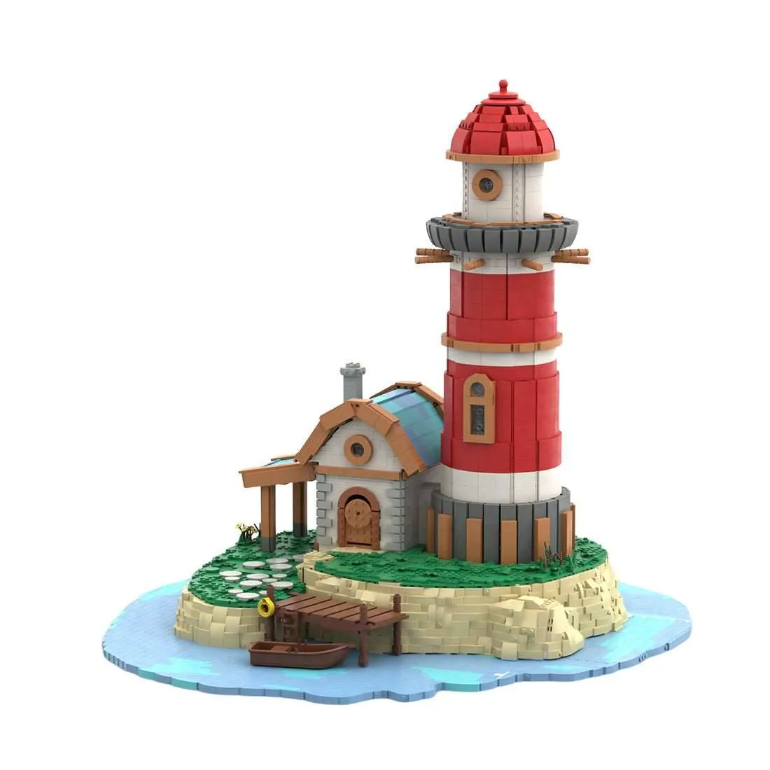 LesDiy Modèle de phare sur l'île du monde des contes médiévaux (LESDIY-3519034) - prix | Brick Broker