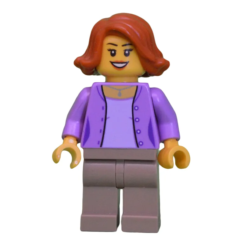 Woman, Open Medium Lavender over Lavender Shi… — minifigurine LEGO | Brick Broker