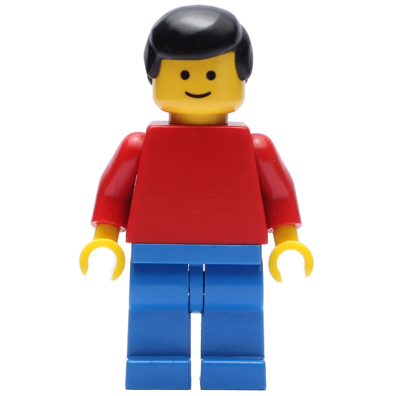 Man, Red Torso, Blue Legs, Black Hair (3626b… — minifigurine LEGO | Brick Broker