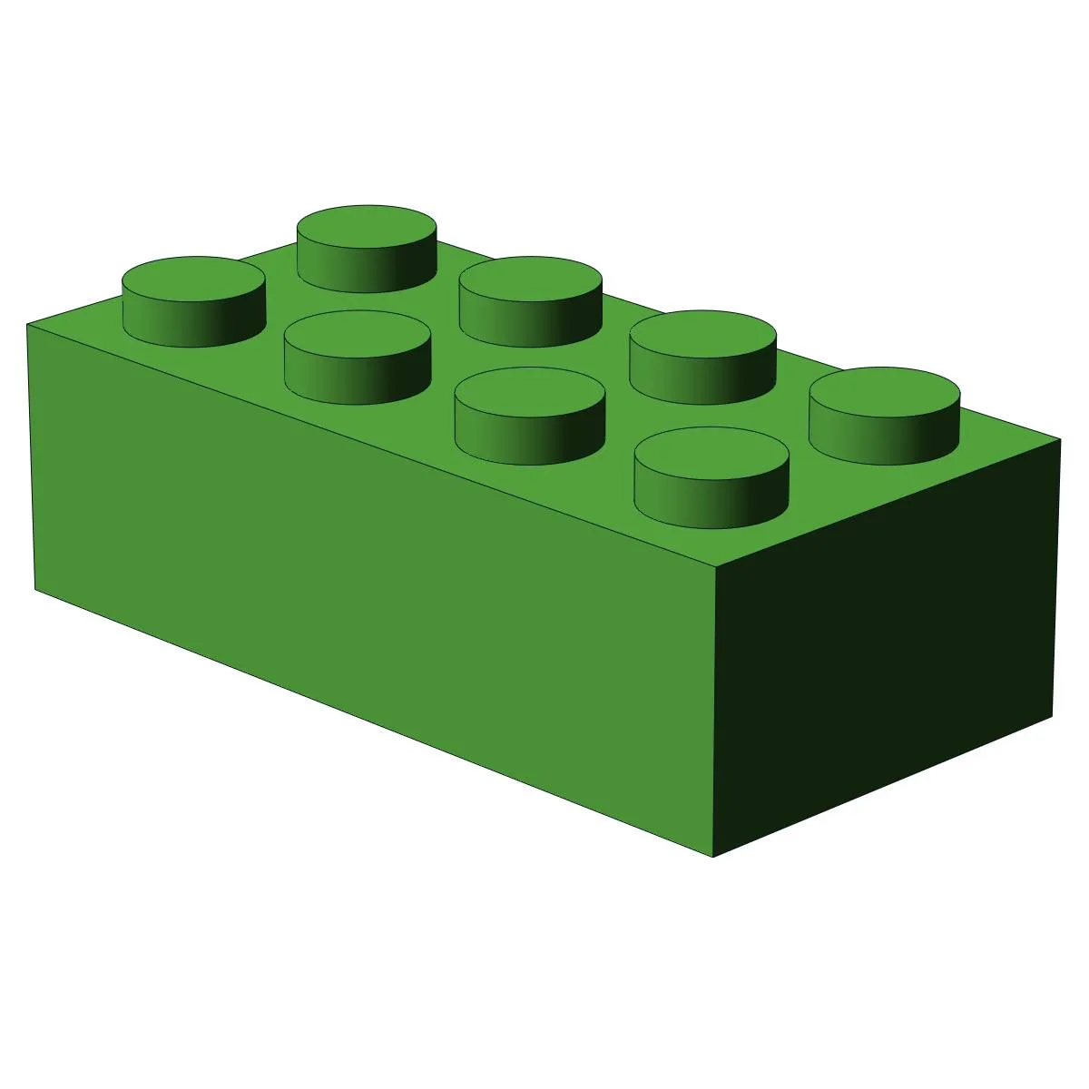BlueBrixx Brique 2x4 - 500 pièces, Vert vif (BB-400132) - prix | Brick Broker