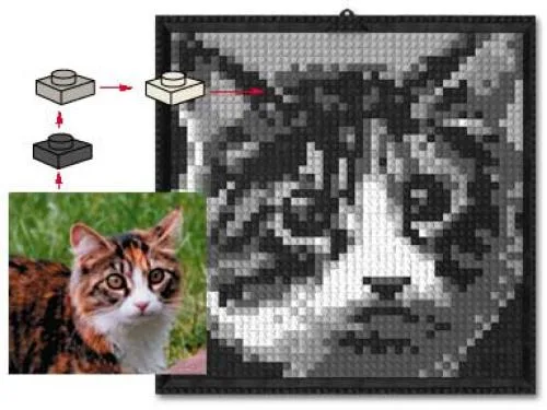 Chat en mosaïque LEGO (k34431-1) - prix et où acheter | Brick Broker