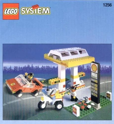 LEGO 1256 Pompe à essence Shell - prix et où acheter | Brick Broker