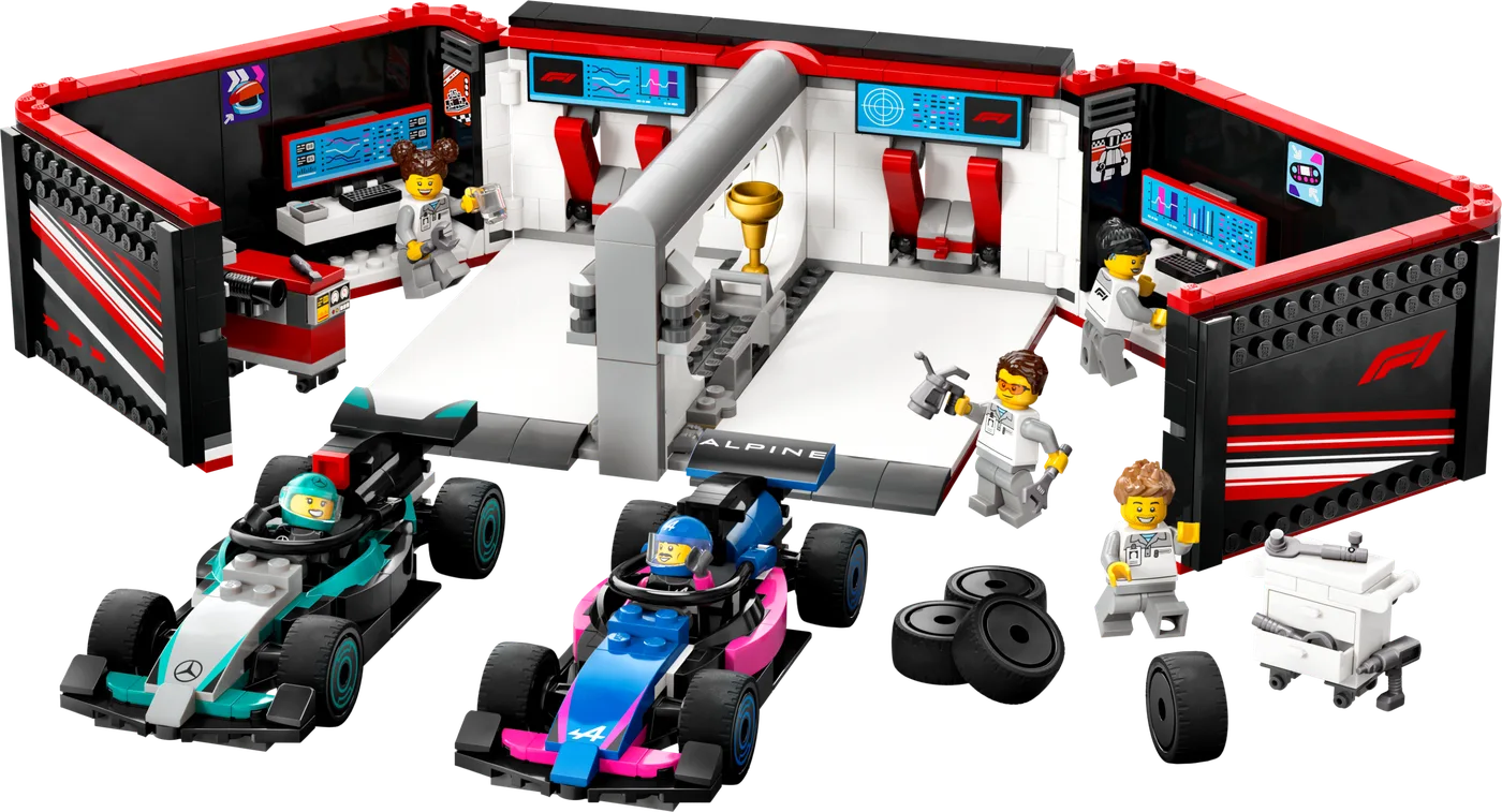 LEGO 60444 Garage F1 & Voitures Mercedes-AMG & Alpine - prix | Brick Broker