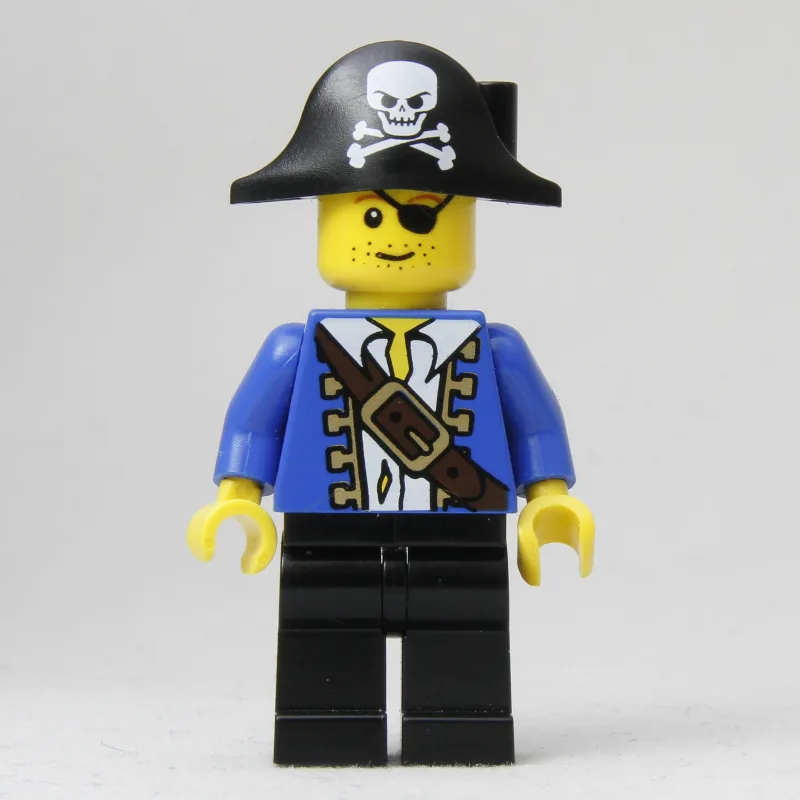 Pirate - Blue Jacket, Black Legs, Black Bicor… — minifigurine LEGO | Brick Broker