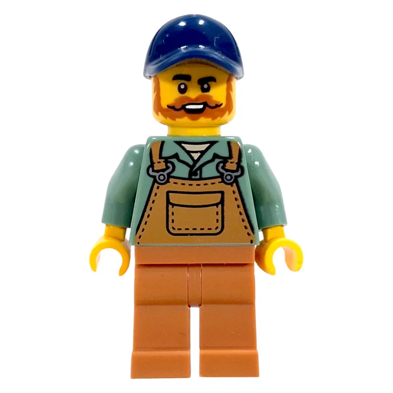 Farmer, Sand Green Shirt, Medium Nougat Legs,… — minifigurine LEGO | Brick Broker