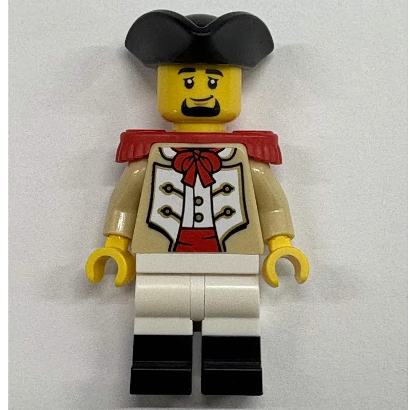 Marine, Male, Red Epaulette, Black Tricorn — minifigurine LEGO | Brick Broker