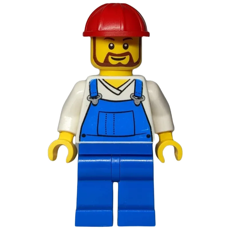 White Torso, Blue Overall, Red Helmet — dans quels sets LEGO ? (fig-007820) | Brick Broker
