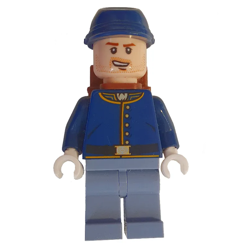Cavalry Soldier - Crooked Open Smile, Backpack — minifigurine LEGO | Brick Broker