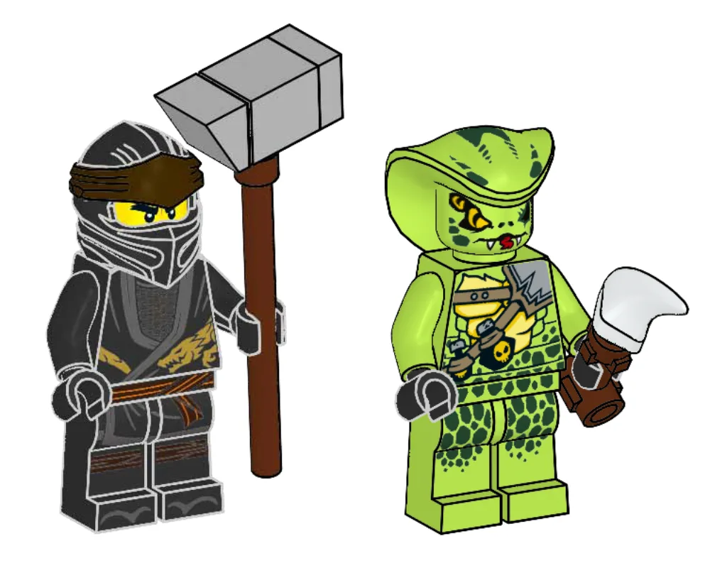 LEGO 112110 Cole contre Lasha - prix et où acheter | Brick Broker