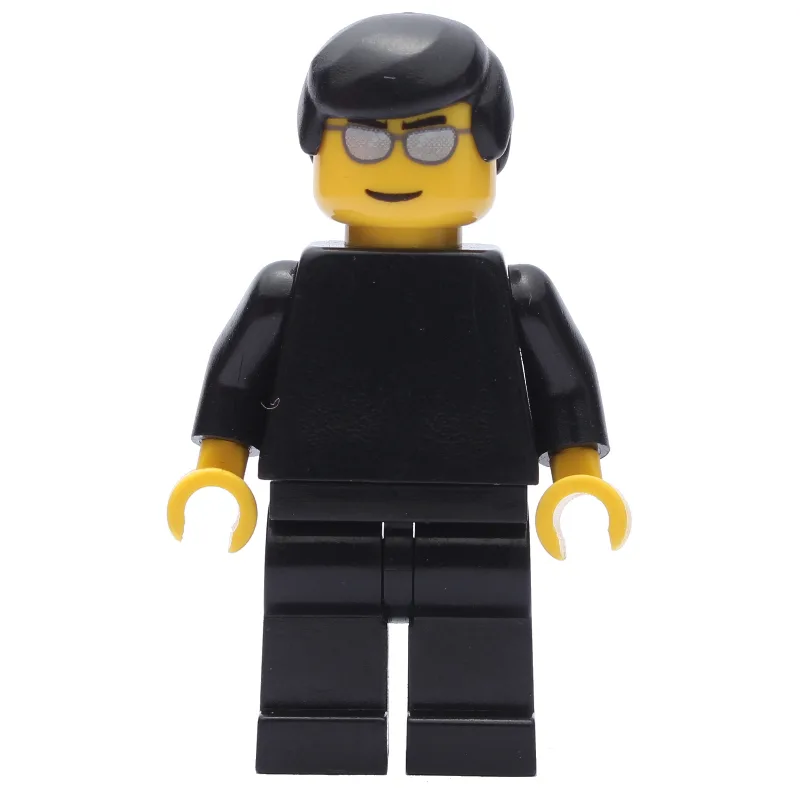 Black Torso, Black Legs, Silver Sunglasses — minifigurine LEGO | Brick Broker