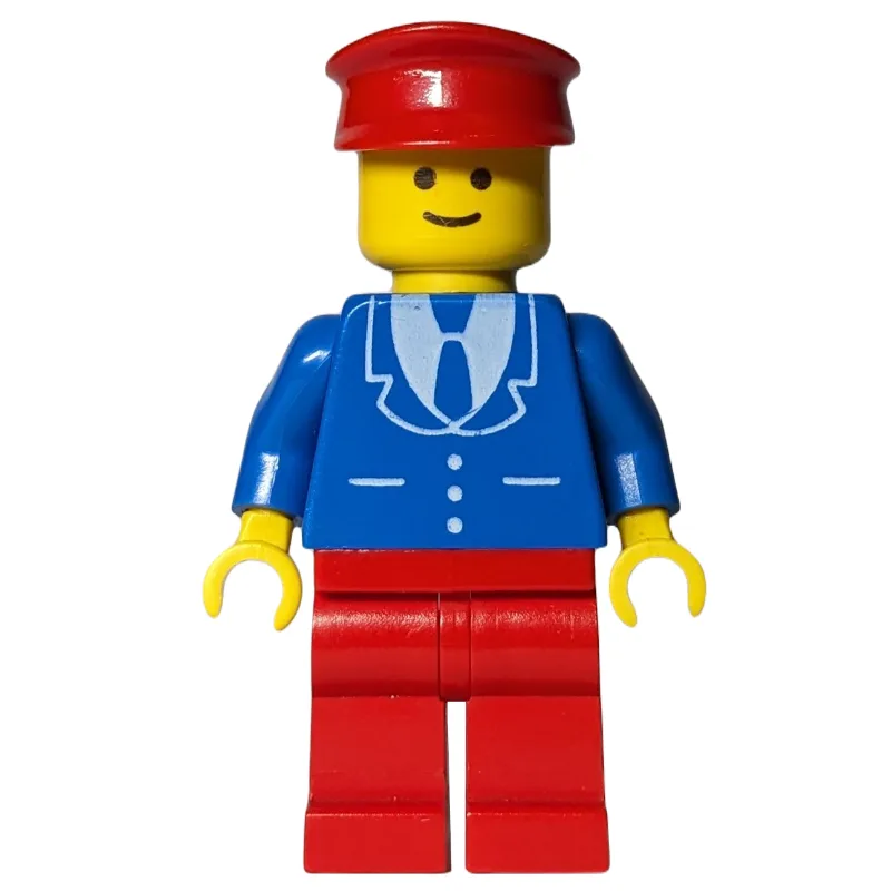Man, Blue Jacket with Tie and Three Buttons,… — minifigurine LEGO | Brick Broker
