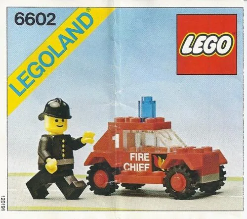 LEGO 6602 Voiture du chef des pompiers - prix | Brick Broker