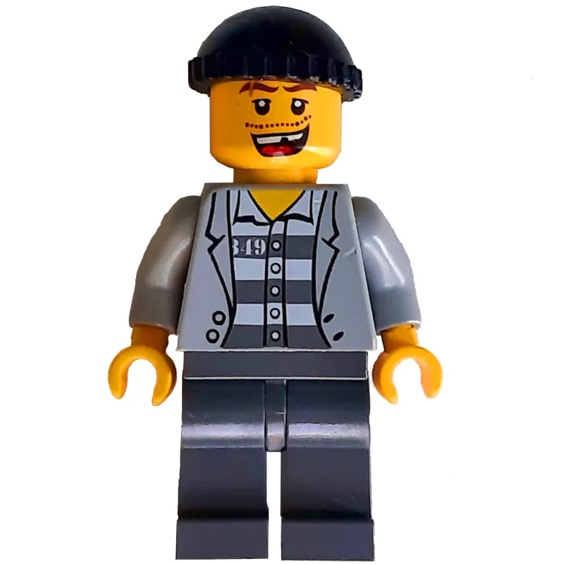 Criminal, Open Light Bluish Gray Jacket over… — minifigurine LEGO | Brick Broker