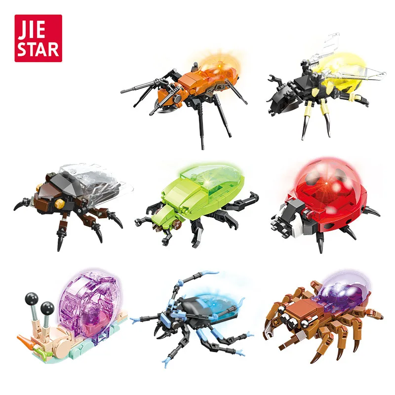 JIESTAR Lot de 8 animaux (JS-58230) - prix | Brick Broker