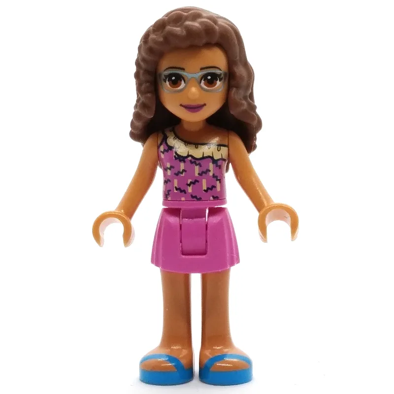 Olivia - Dark Pink Top, Dark Pink Skirt — minifigurine LEGO | Brick Broker
