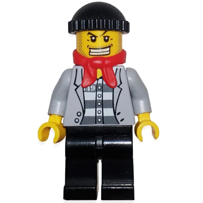 Criminal, Open Light Bluish Gray Jacket over… — minifigurine LEGO | Brick Broker
