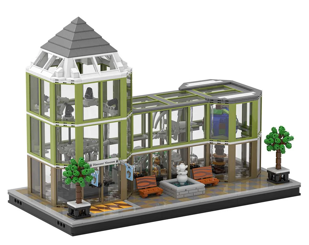 JIESTAR Ensemble de construction du musée des dinosaures Xbert (JS-66128) - prix | Brick Broker
