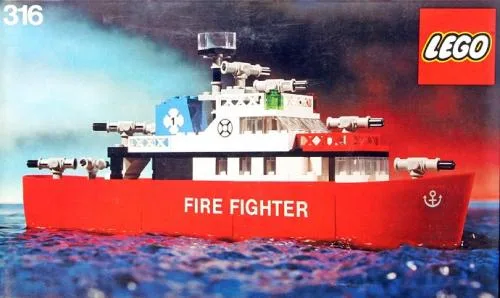 LEGO 316 Bateau de pompiers - prix et où acheter | Brick Broker