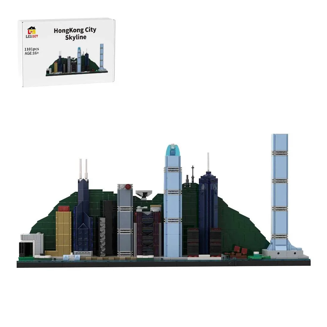 LesDiy Scène de rue, horizon de la ville de Hong Kong (LESDIY-3641689) - prix | Brick Broker