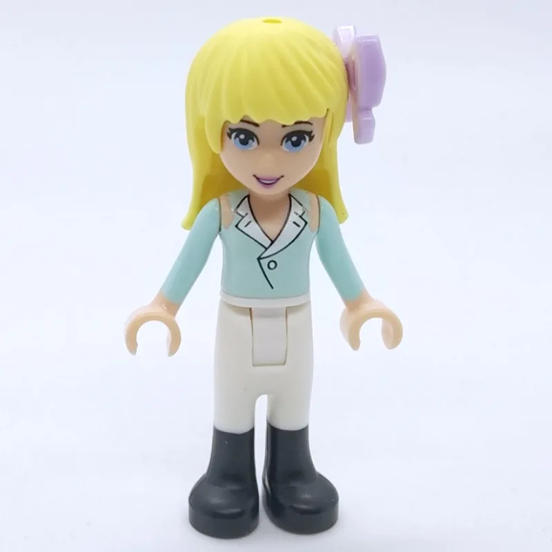 Stephanie - White Blouse, White Trousers, Bow — minifigurine LEGO | Brick Broker