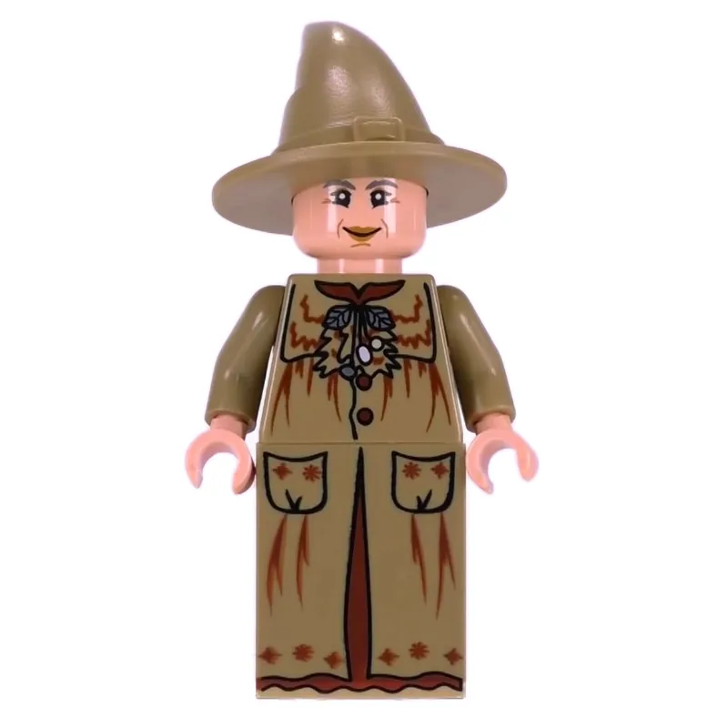 Professor Pomona Sprout in Dark Tan Robes — minifigurine LEGO | Brick Broker
