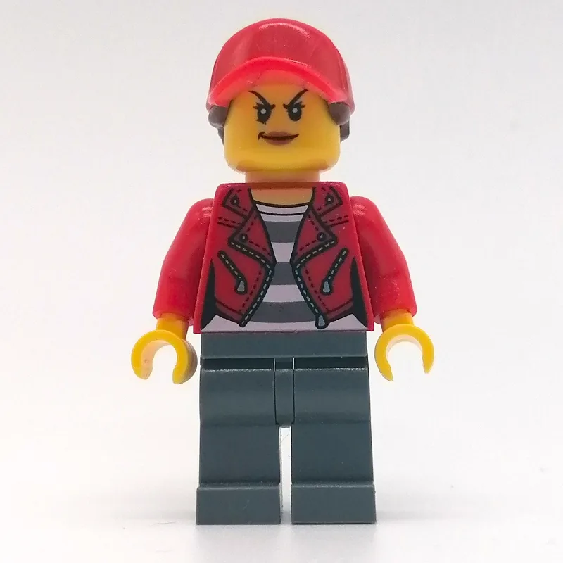 Criminal, Woman, Open Red Jacket over Prison… — minifigurine LEGO | Brick Broker