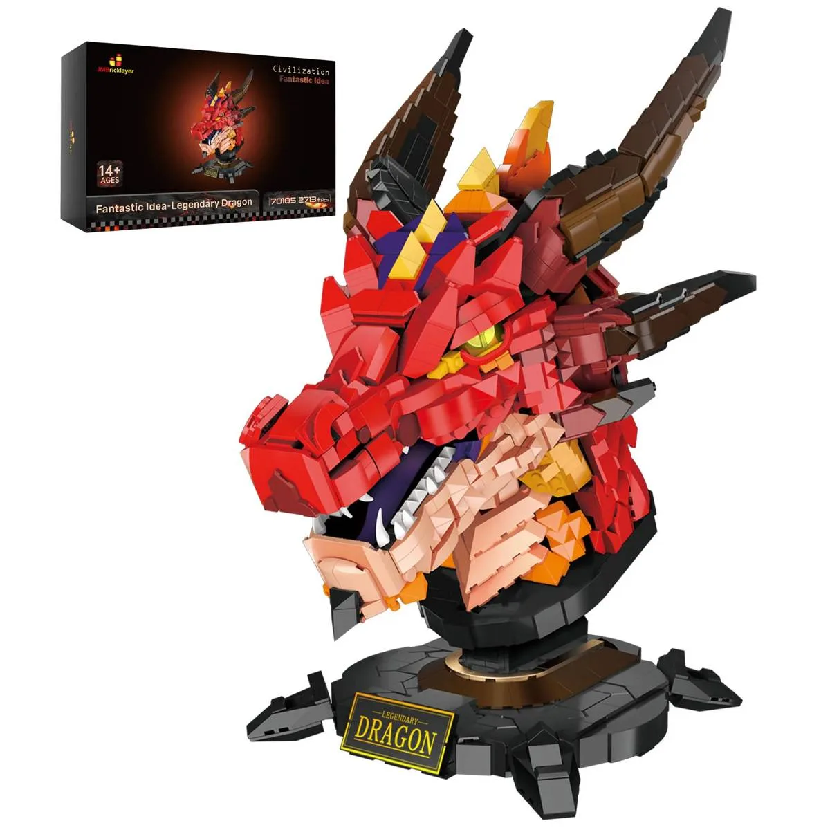 JMBricklayer Tête de Dragon/Loong (JMB-70105) - prix | Brick Broker