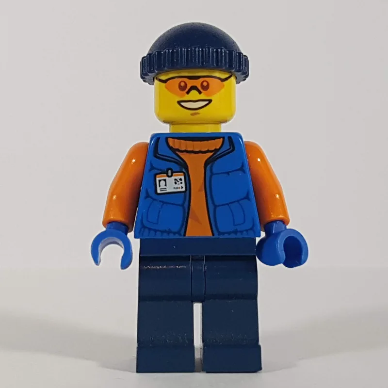 Arctic Explorer, Dark Blue Hat, Orange Sungla… — minifigurine LEGO | Brick Broker