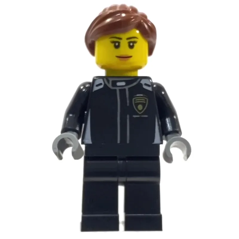 Race Driver, Black Torso, Black Legs, Black H… — minifigurine LEGO | Brick Broker